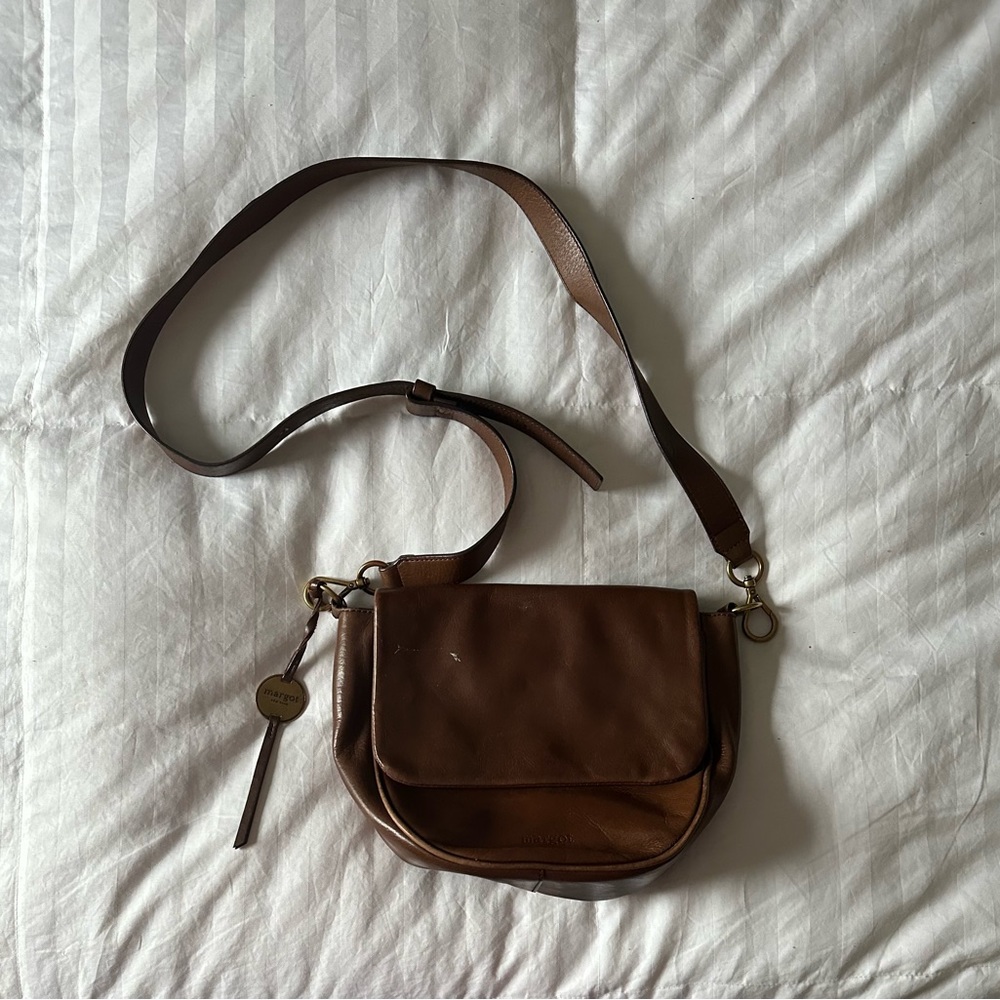 Margot leather crossbody purse